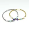 Edelsteen armband Troost en Liefde met Amazoniet, Amethist en Rozenkwarts