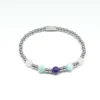 Edelsteen armband Troost en Liefde met Amazoniet, Amethist en Rozenkwarts