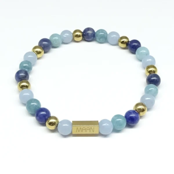 Armband Blue Ocean goud