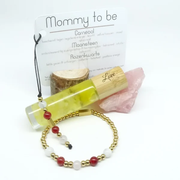 Giftset Mommy to be goud