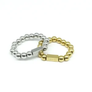 Stainless Steel Ring zilver & goud