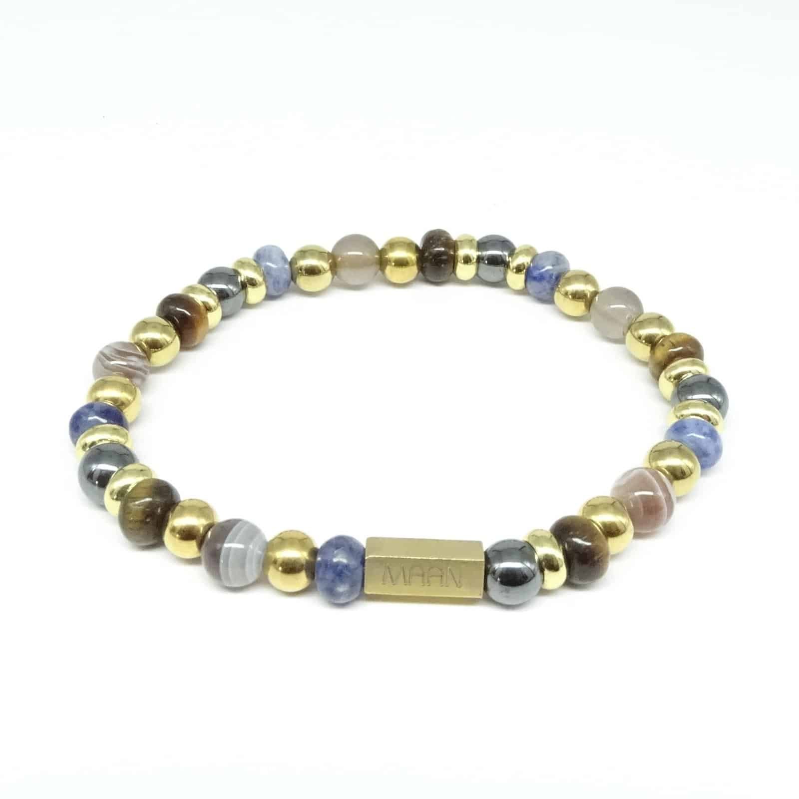 sodaliet, tijgeroog, agaat, hematiet