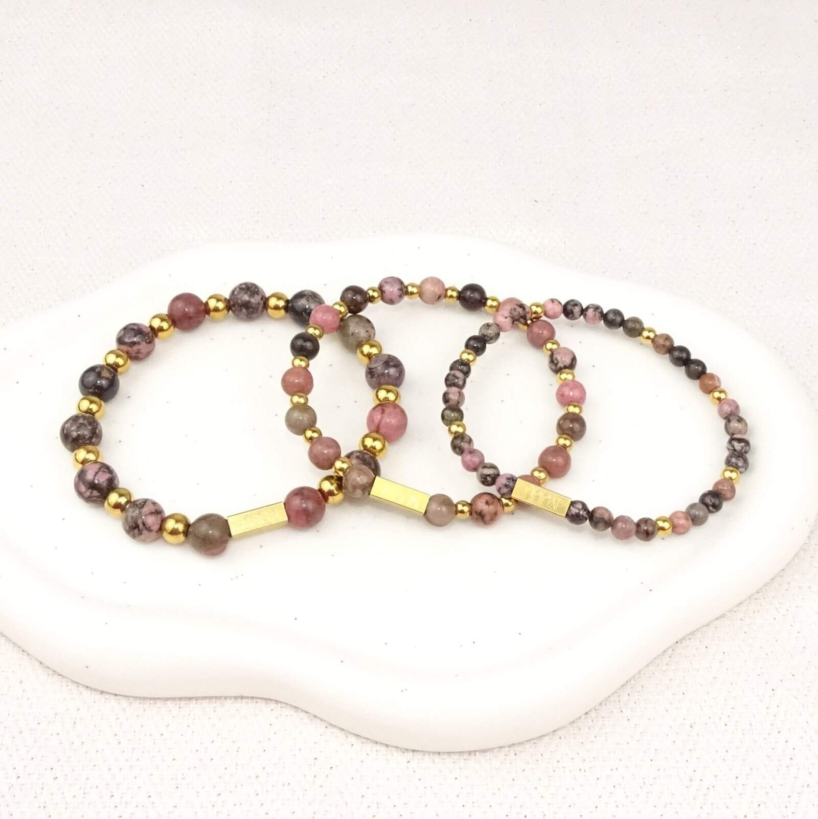 Rhodoniet armband - Afbeelding 4