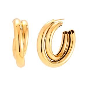 Stainless steel oorringen