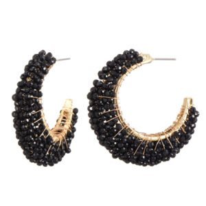 Statement oorhanger Black Beauty