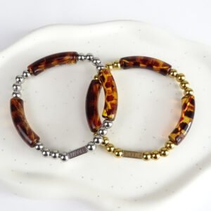 Stainless steel armband Tijger