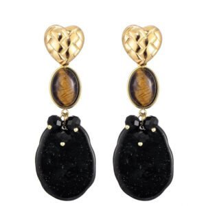 statement oorhanger bruin/zwart