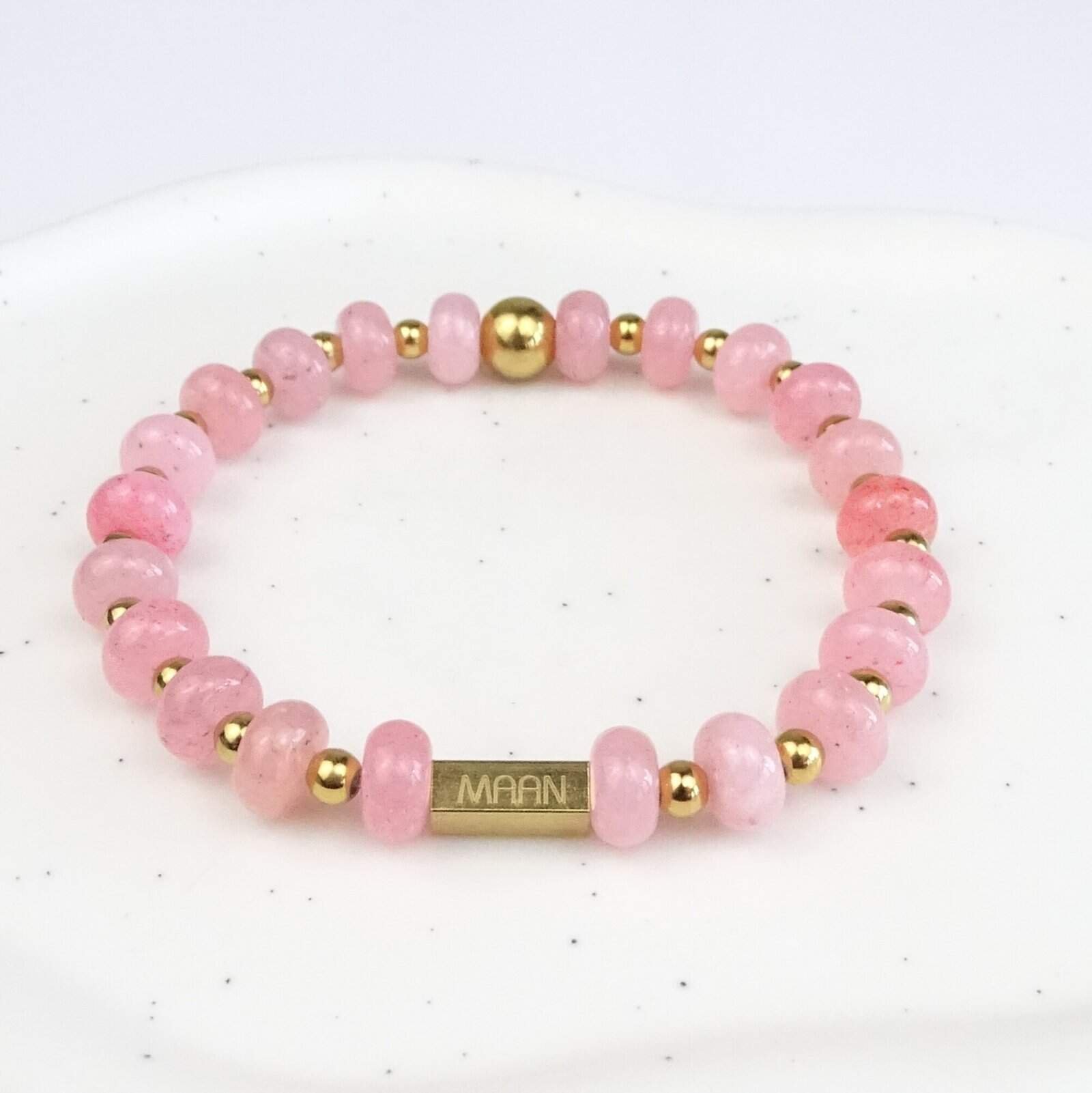Roze Jade Armband