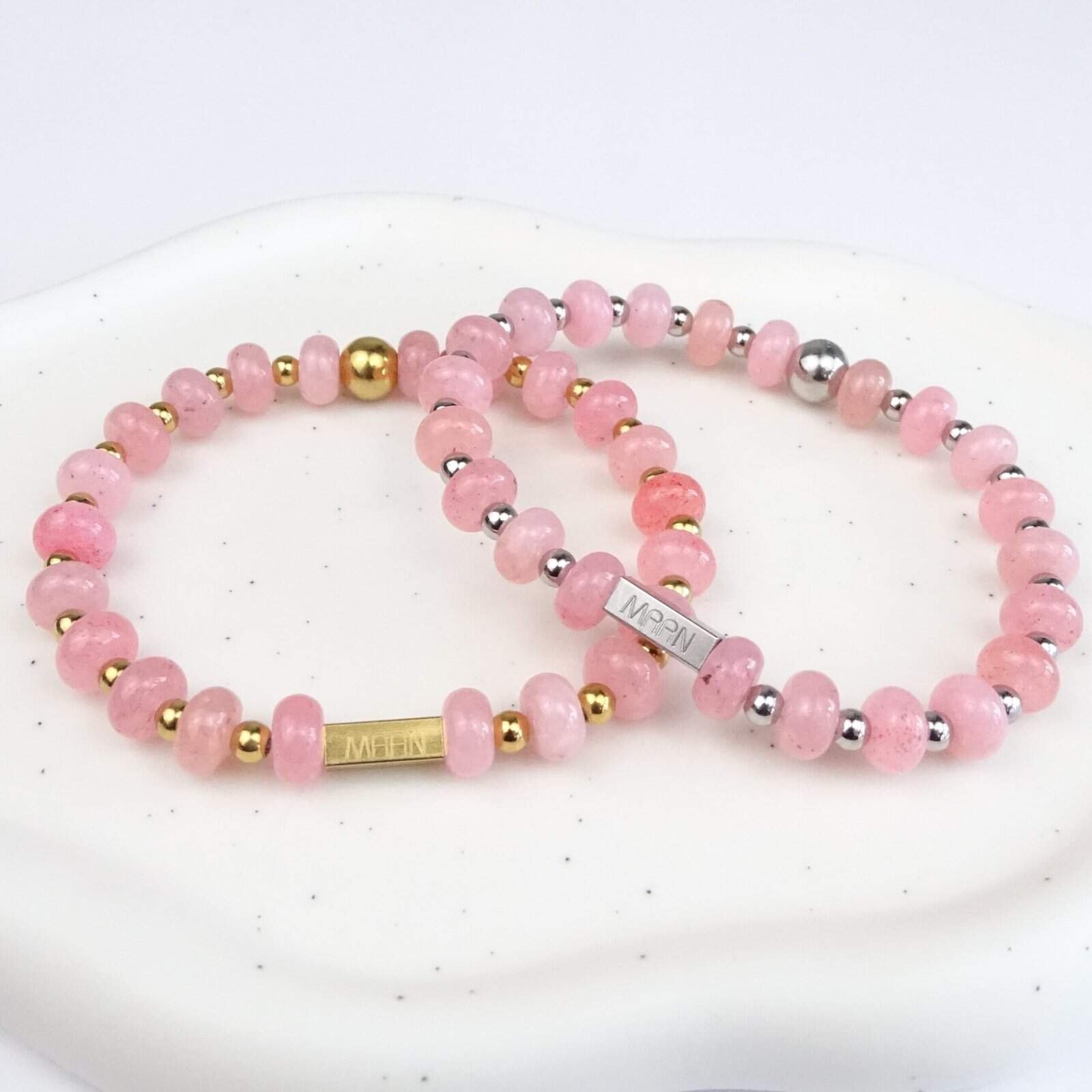 Roze Jade Armband