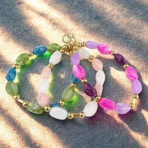 Telefoonkoord acryl kralen combinaties