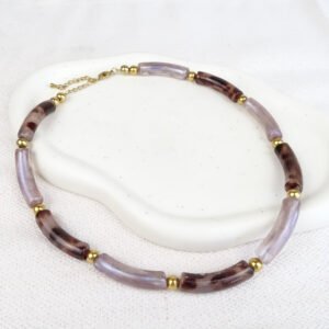 Purple/tijger choker