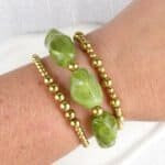Chunky green armband is toegevoegd aan jouw Verlanglijst!