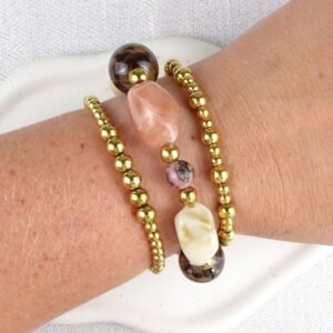 Chunky Love armband met rhodoniet