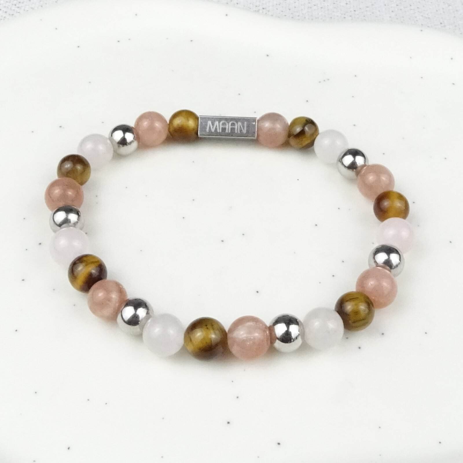 Happy spirit kinderarmband zilver
