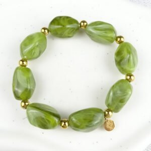 Chunky green armband