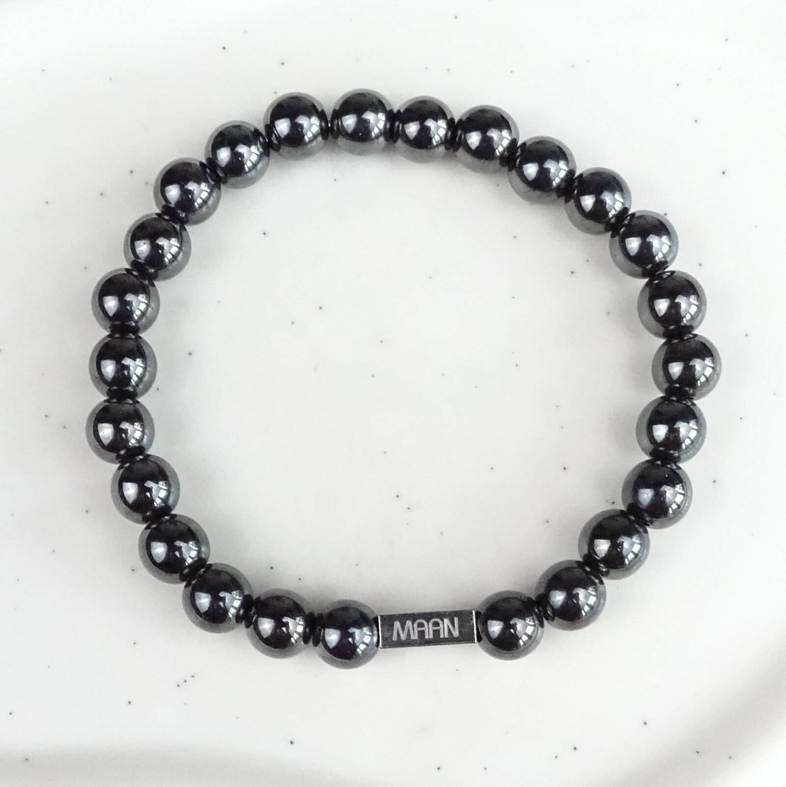 Hematiet heren armband