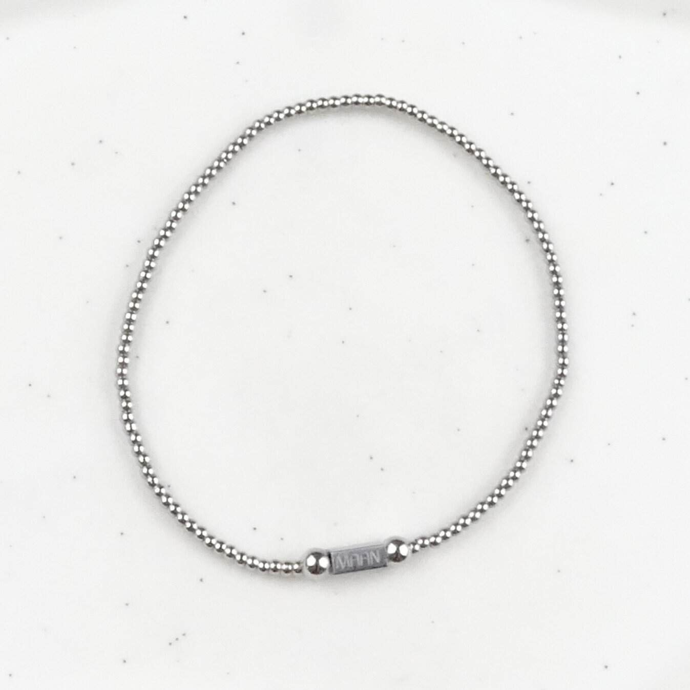 stainless steel 2mm zilver